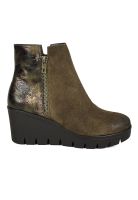 Botín Cuero Francina Verde