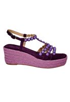 Sandalia Cuero Eunis Rojo