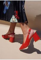 Zapato Cuero Adaya Rojo