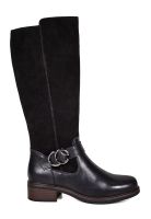 Bota Cuero Diane Negro