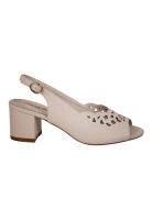 Sandalia Cuero Ninette Beige