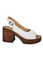 Sandalia Cuero Yanil Blanco