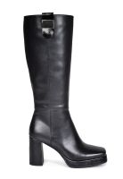 Bota Mujer Cuero Salvia Negro