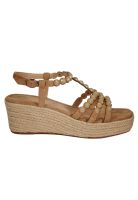 Sandalia Cuero Eunis Beige