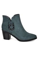 Botín Cuero Higinia Verde