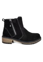 Botín Mujer Cuero Yuquerí Negro