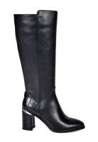 Bota Mujer Cuero Amarula Negro