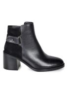 Botín Mujer Cuero Cinzia Negro