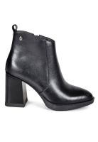 Botín Mujer Cuero Reisue Negro