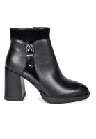 Botín Mujer Cuero Kensy Negro