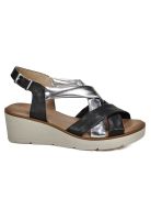 Sandalia Cuero Delarmy Negro