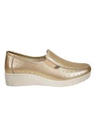 Mocasín Cuero Aranna Dorado