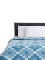 Frazada Jacquard Illusions 2 Plazas 80% Algodón 200x210cm Celeste