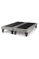 Base Cama Europea Gris Claro Lino Súper King