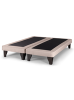 Base de Cama Europea King Beige Felpa