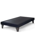 Base Cama Europea Negro Felpa 1.5 Plaza 105X190
