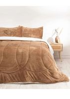 Plumon Mashini Plumón Coral Sherpa 2 plazas. Beige