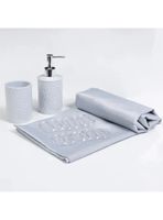 Set Cortina De Baño 4 Piezas Mashini