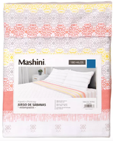 Sábanas 2 Plazas 180 Hilos Mashini Citrus