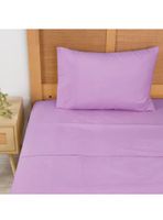 Sabanas 2 Plaza 144 Hilos Marca Mashini Malva