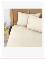 Sábana 1.5 Plazas 200 Hilos Mashini Crudo