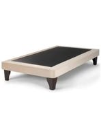 Base de Cama Europea 1 Plaza 90X190 Beige Felpa