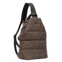Mochila y Crossbody Amelie PU Café Calu