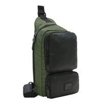 Mochila Crossbody Judo Reverse Negro Verde Head