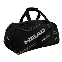 Bolso Deportivo Combat 45 Negro Mostaza Head