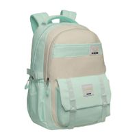 Mochila Mujer Kawaii Venza Color Block Menta Head