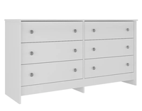 COMODA DUPLEX 6 CAJONES BLANCO