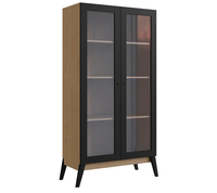 VITRINA 2 PUERTAS JAMAICA CAFÉ/NEGRO