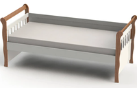 CAMA CUJA BLANCO CAFÉ JULIA