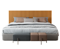 RESPALDO PANEL KING MADERA CARAMELO 24MM