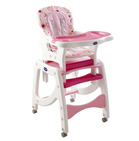 SILLA DE COMER 3 EN 1 ROSADA