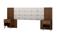 RESPALDO BOX LADY CAPITONE BLANCO CARAMELO