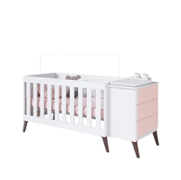 CUNA CON CAJONERA ENCANTO ROSADA