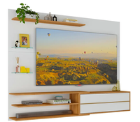 RACK PARED BE65"" BLANCO MIEL