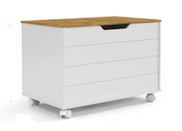 BAUL MADERA BLANCO TAPA MADERA