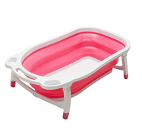 BAÑERA PLEGABLE ROSADA
