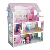 CASA DE MUÑECA MADERA CON ACCESORIOS