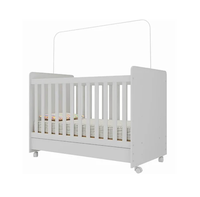 Cuna De Madera 3 En 1 Blanca