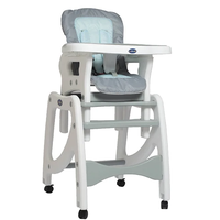 SILLA DE COMER 3 EN 1 GRIS AZUL