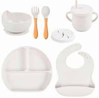 SET DE ALIMENTACION SILICONA BLANCO 6 PIEZAS