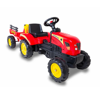 TRACTOR C/CARRO ROJO KIDSCOO