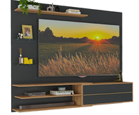 RACK PARED BE65"" NEGRO MIEL