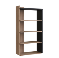 ESTANTE 4 ESPACOS CASTAÑO NEGRO SENSE EMOVELL