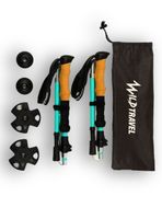 Bastones De Trekking 2 Unidades Par Plegable Aluminio 7075