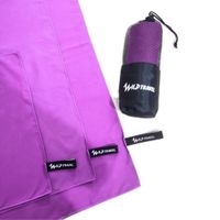 Pack 3 Toalla Microfibra Morado Wild Travel Secado Rápido