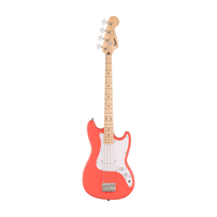 Bajo Eléctrico Sonic Bronco Bass 30"" Squier by Fender Coral